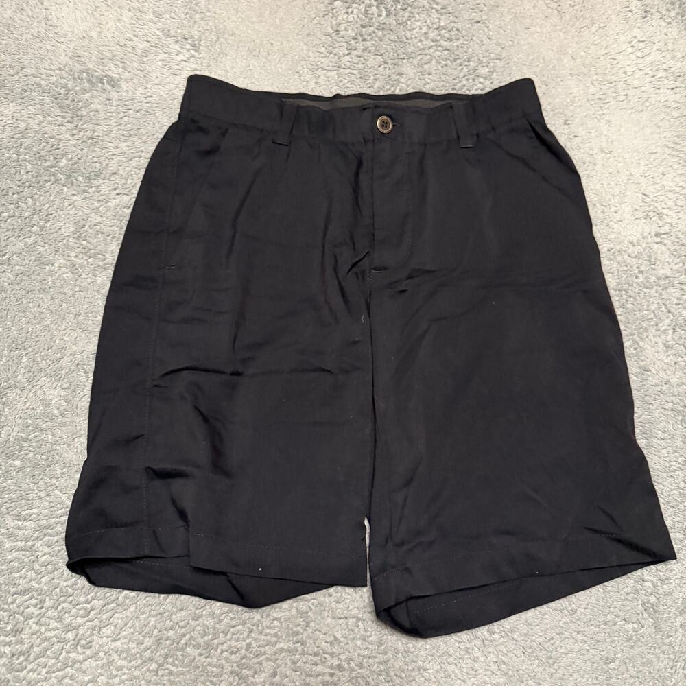 Under Armour Match Play Golf Shorts Mens 32 Black Stretch HeatGear 1309547